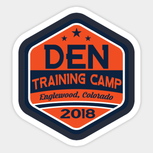 Football TRAINING CAMP, Englewood, Colorado Sticker